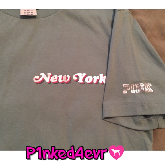 NWT VS PINK New York Bling “I Made it!” Tee XS/S - Picture 6 of 6